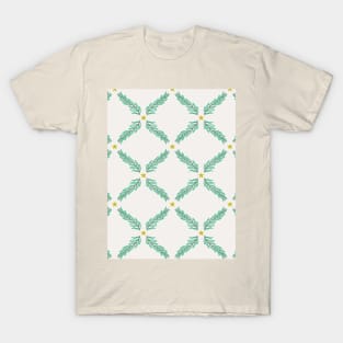 Pattern with fir branches and stars T-Shirt